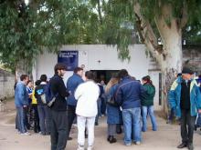 Trabajo de encuesta en Cortada Mangrullo